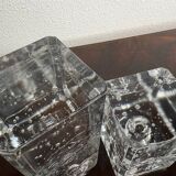Pair of Archipelago - Litalla candlesticks by Timo Sarpaneva, 1970, Finland, icicle