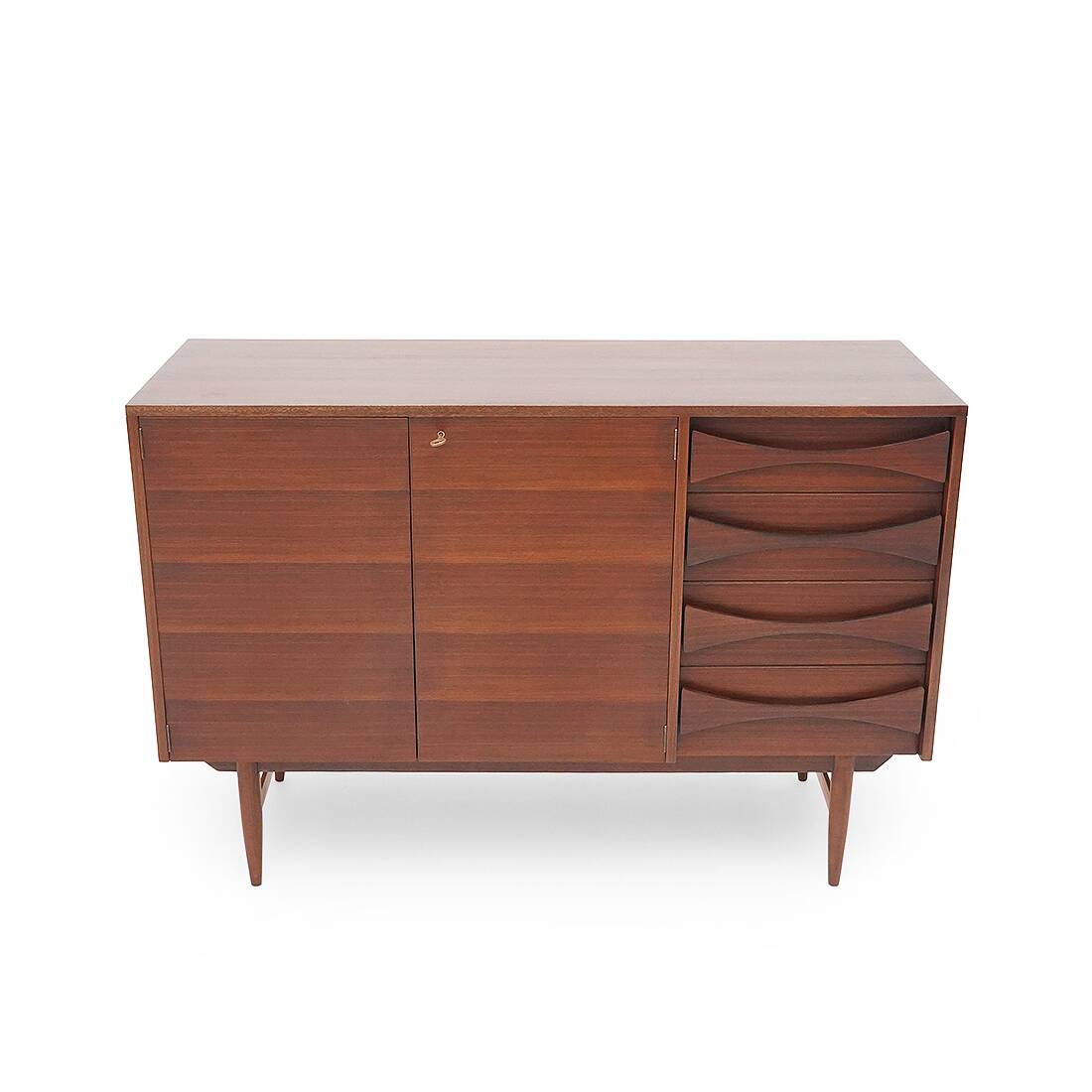 Mahogany sideboard with drawers, 1950s