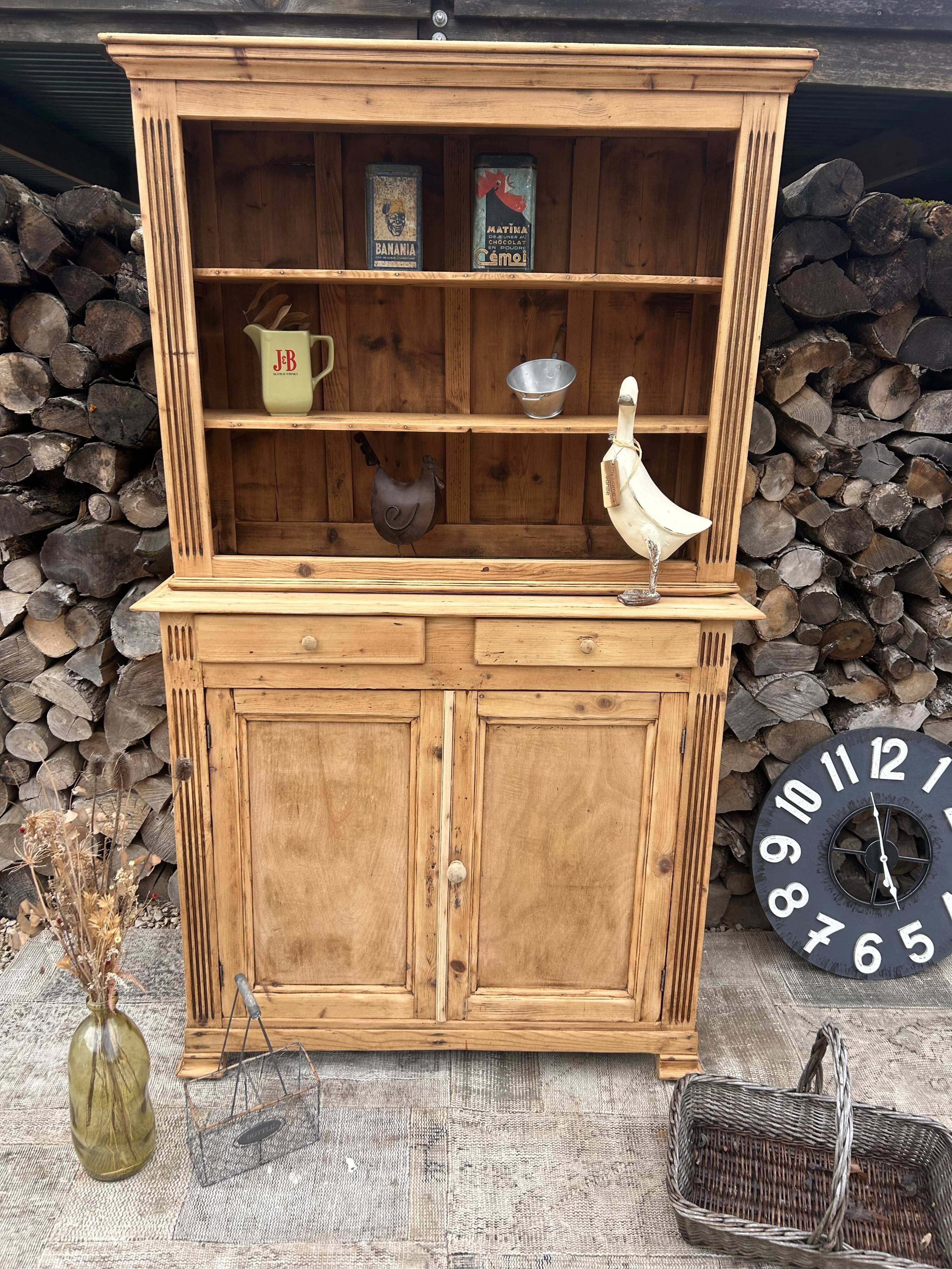 Renovated antique wooden dresser