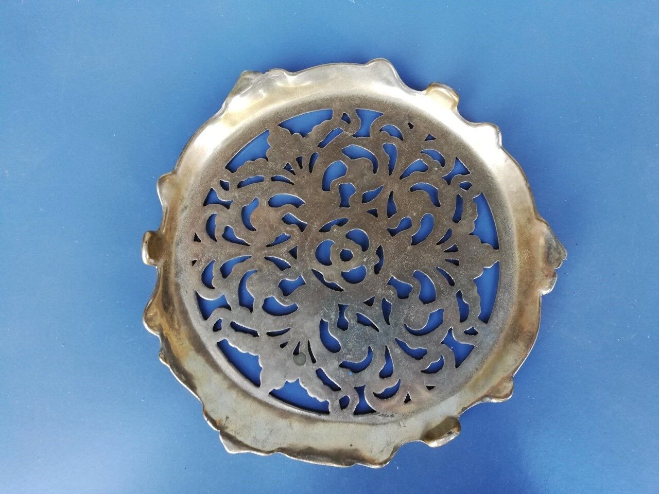 Under vintage brass plated