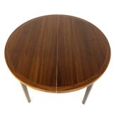 Scandinavian walnut dining table, Sweden, 1960s