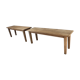 Paire de banc en bois chêne