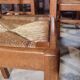 Lot de 8 chaises Reconstruction 1950 Chêne et paille