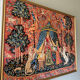 Large embroidered canvas "The Lady and the Unicorn" – To my only desire – Framed