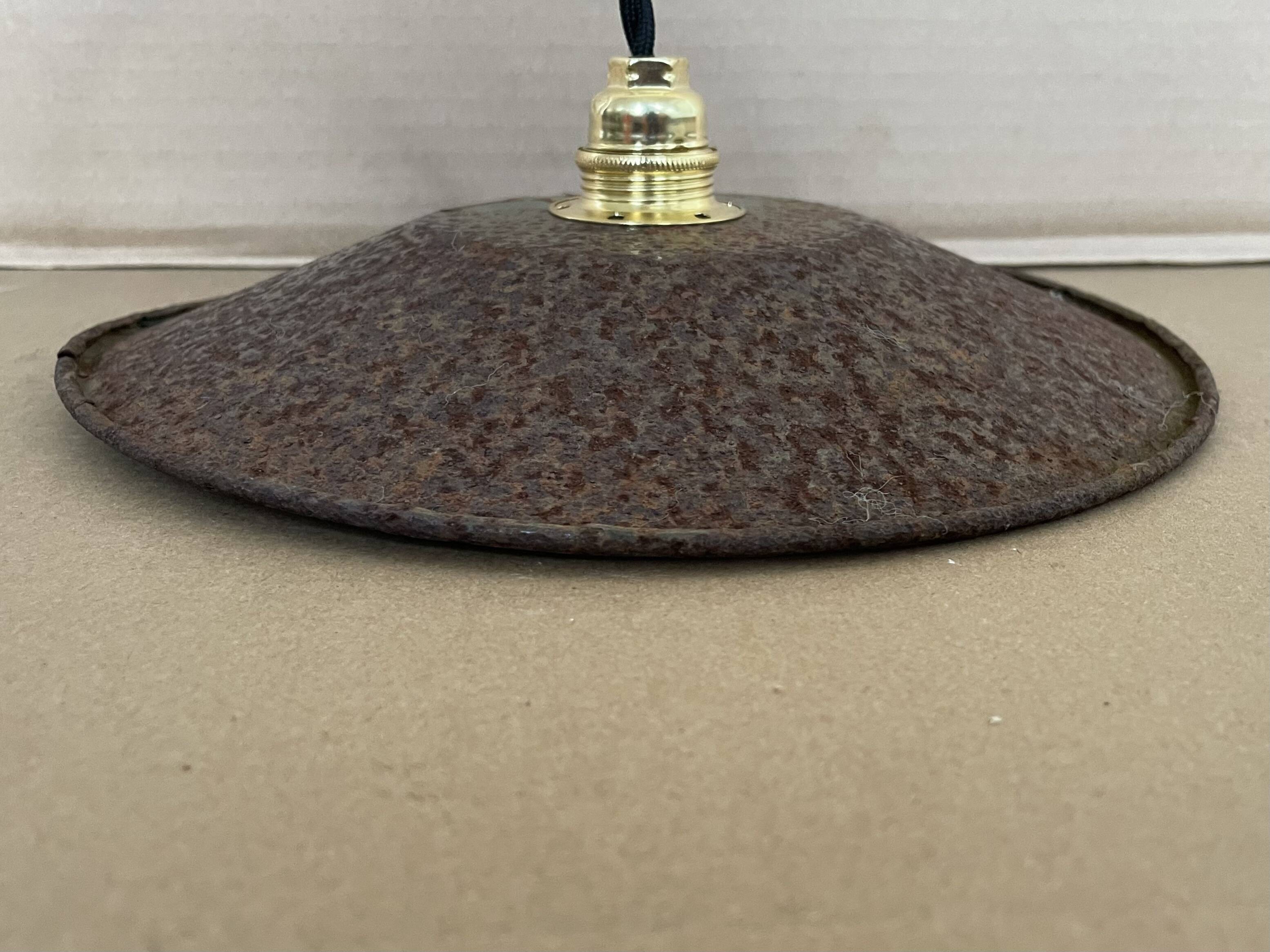 Old industrial pendant light