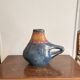 Ancient Gouette Vase Ceramic Blue Orange Fat Lava Mosaic