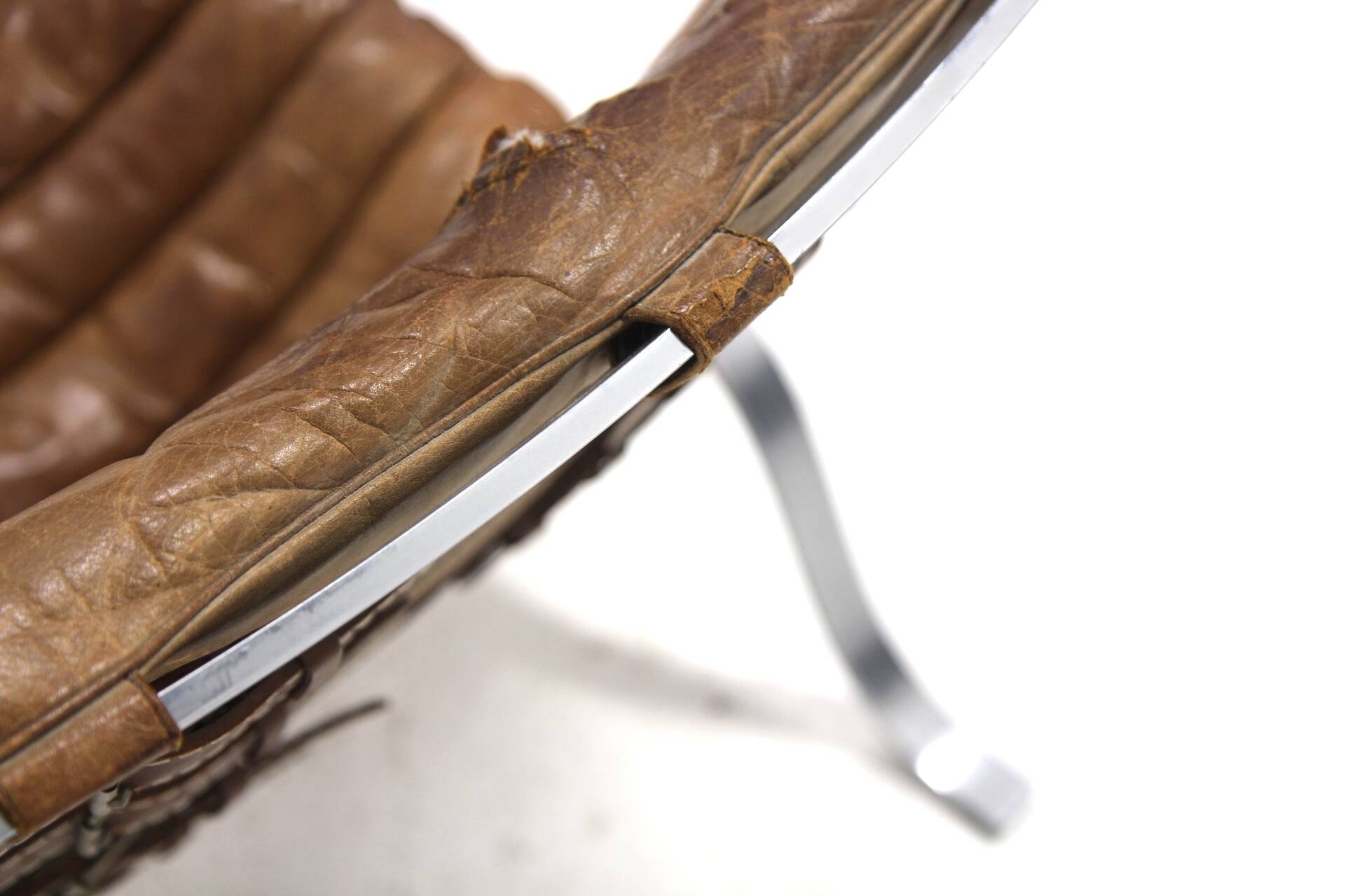 Scandinavian leather armchair "Ari", Arne Norell, Sweden, 1960