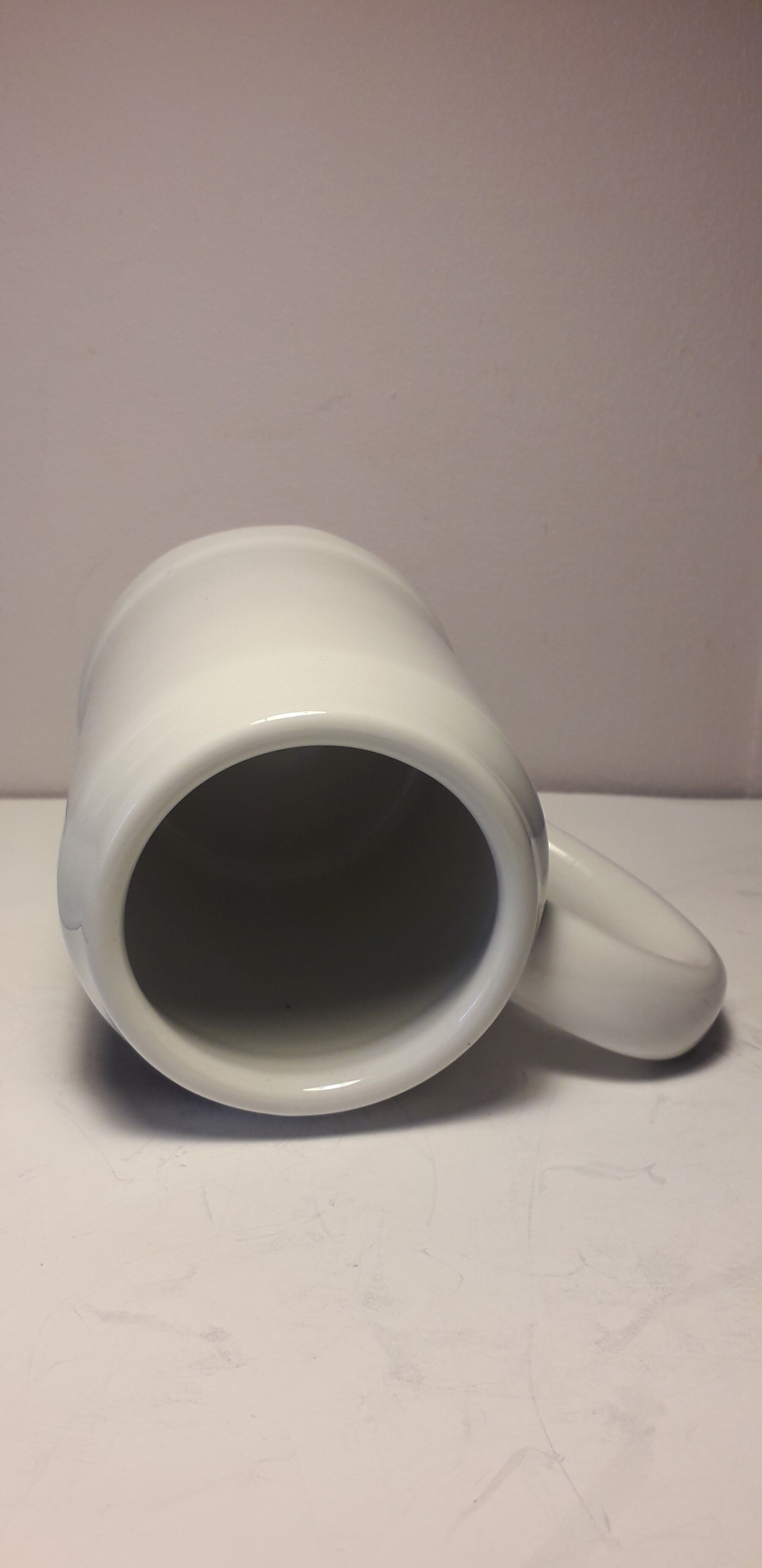 Chope à bière vintage en porcelaine décorée manufacture pillivuyt (cher)