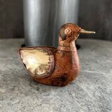 Wooden & brass bird