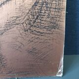 Charcoal on coppered sheet
