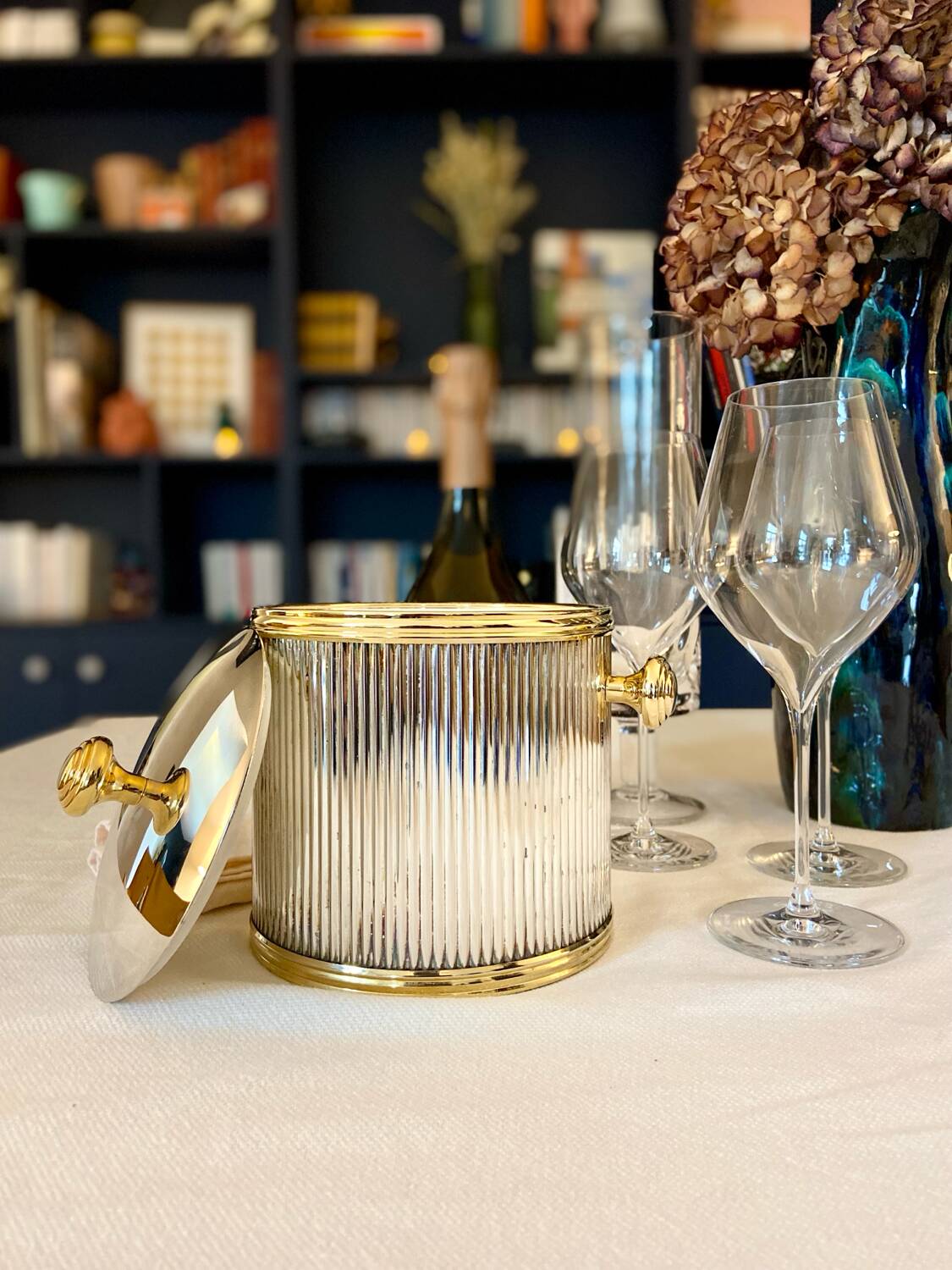 "Hollywood Regency" Ice Bucket - circa 1970.