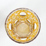 Vase richement découpé à la main, début du 20e siècle, Tchécoslovaquie