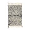 Tapis berbere beni ourain mouchete gris 155 x 103 cm