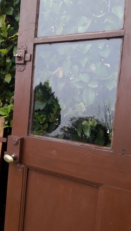 Porte vitrée H186,5xL98,5 de communication moulurée