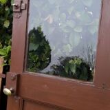 Porte vitrée H186,5xL98,5 de communication moulurée