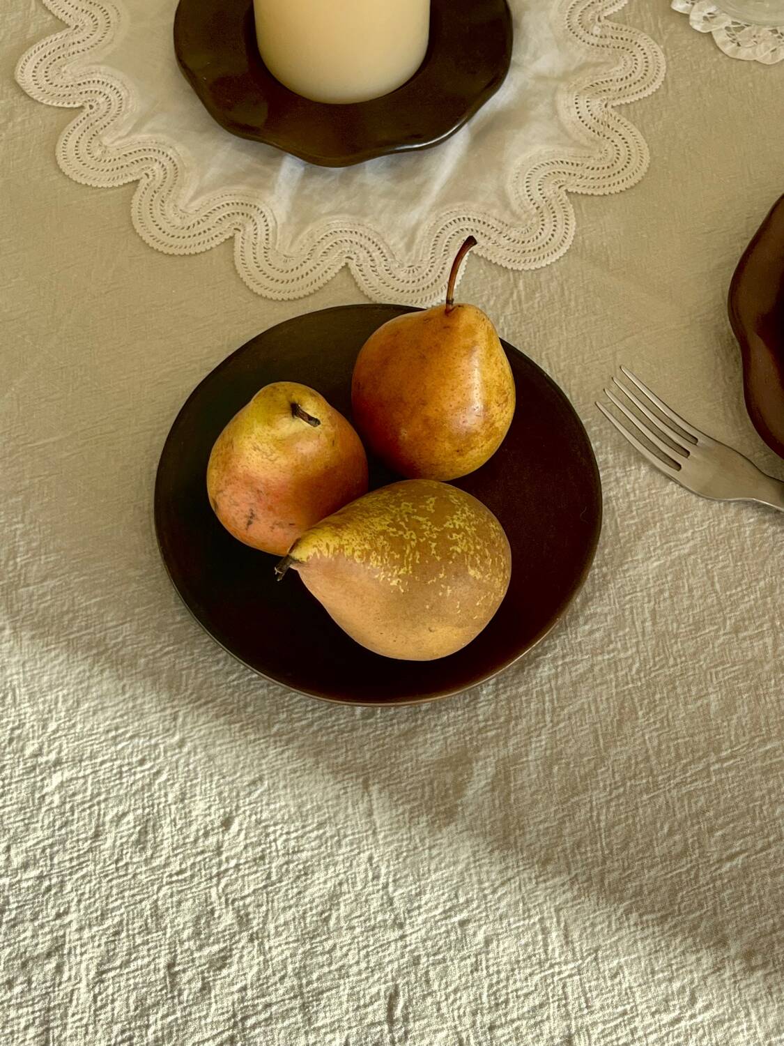 Ceramic dessert plate