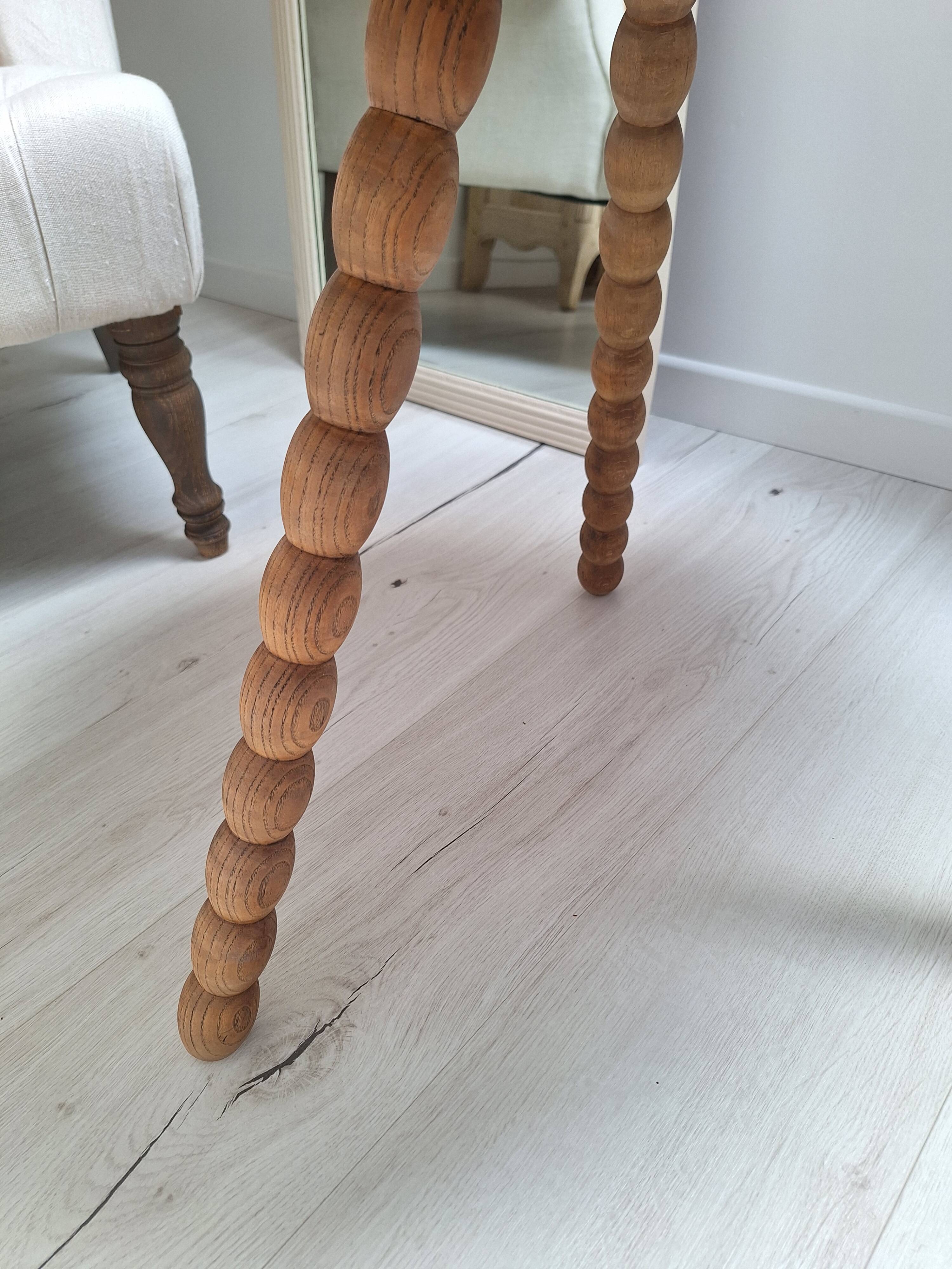 Table basse / bout de canapé / Table d'appoint tripode plateau octogone