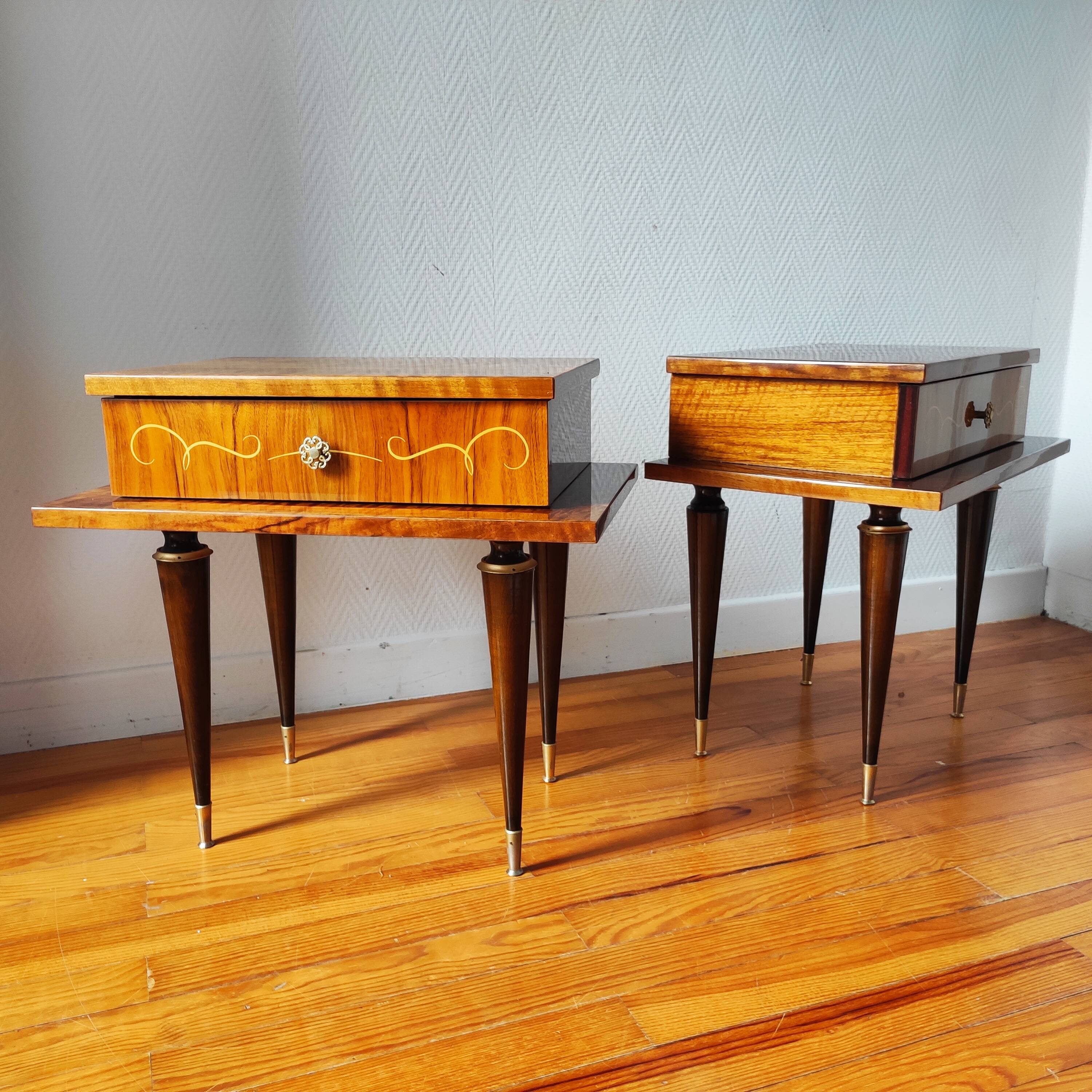 Pair of vintage bedside tables from the 1960s