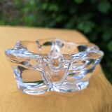 Cendrier en verre en forme de feuille