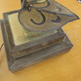 Golden metal brass flower lamp