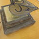 Golden metal brass flower lamp