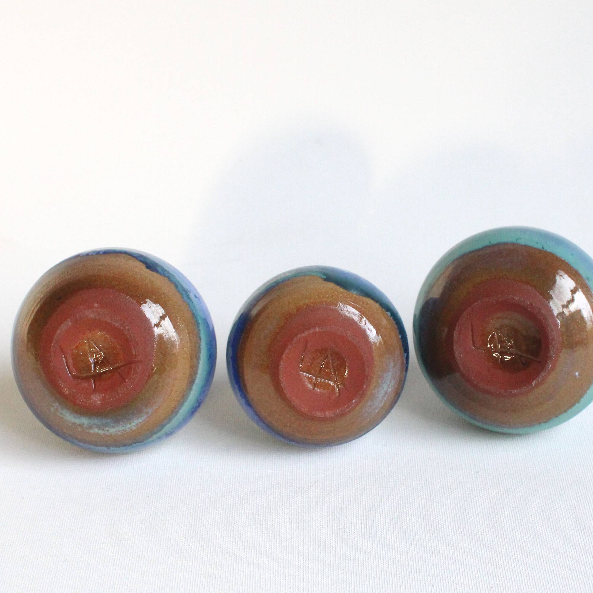Vintage trio of bud vases - Antonio Lampecco