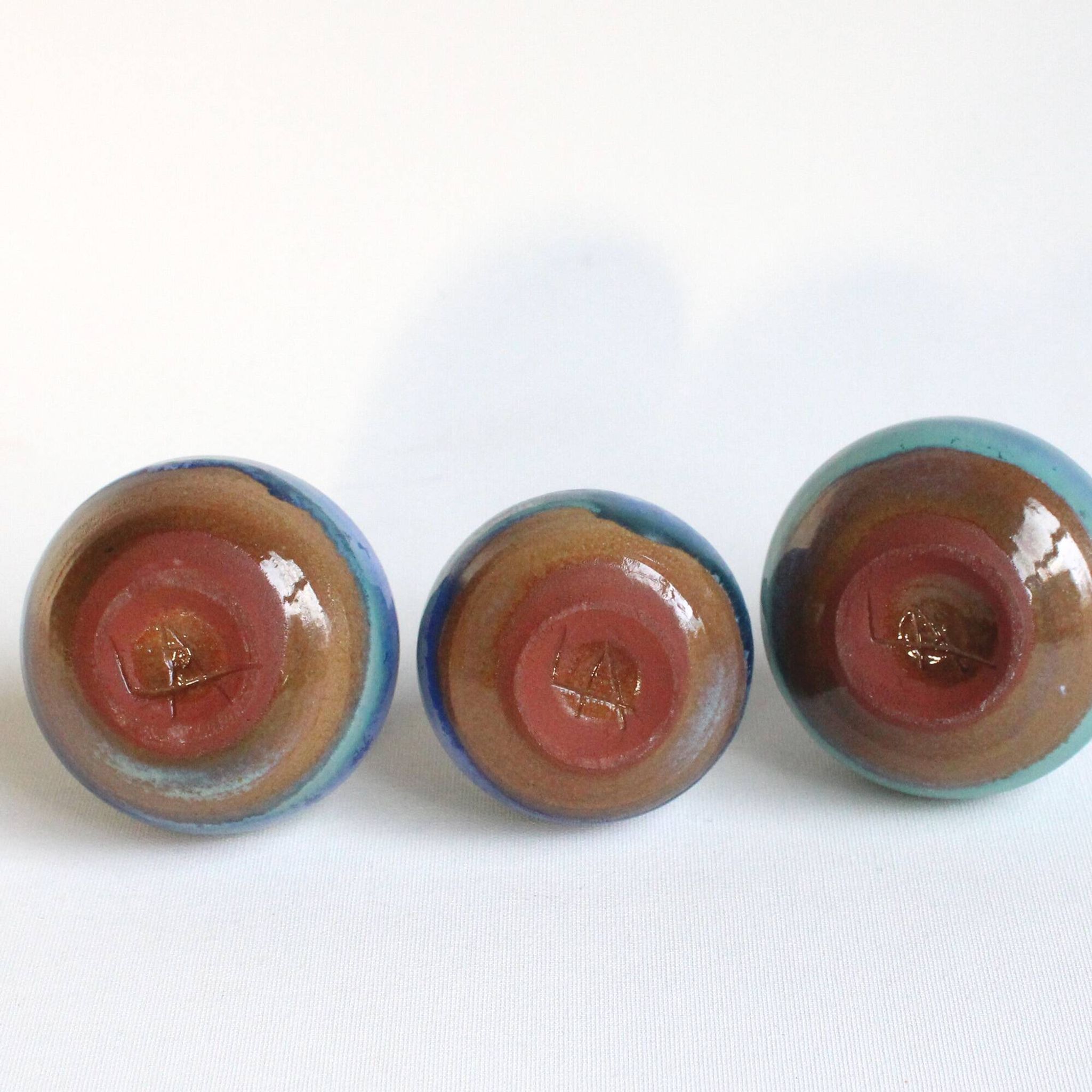 Vintage trio of bud vases - Antonio Lampecco
