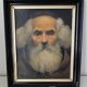 Portrait de veillard moine par paul emile sautai sur carton