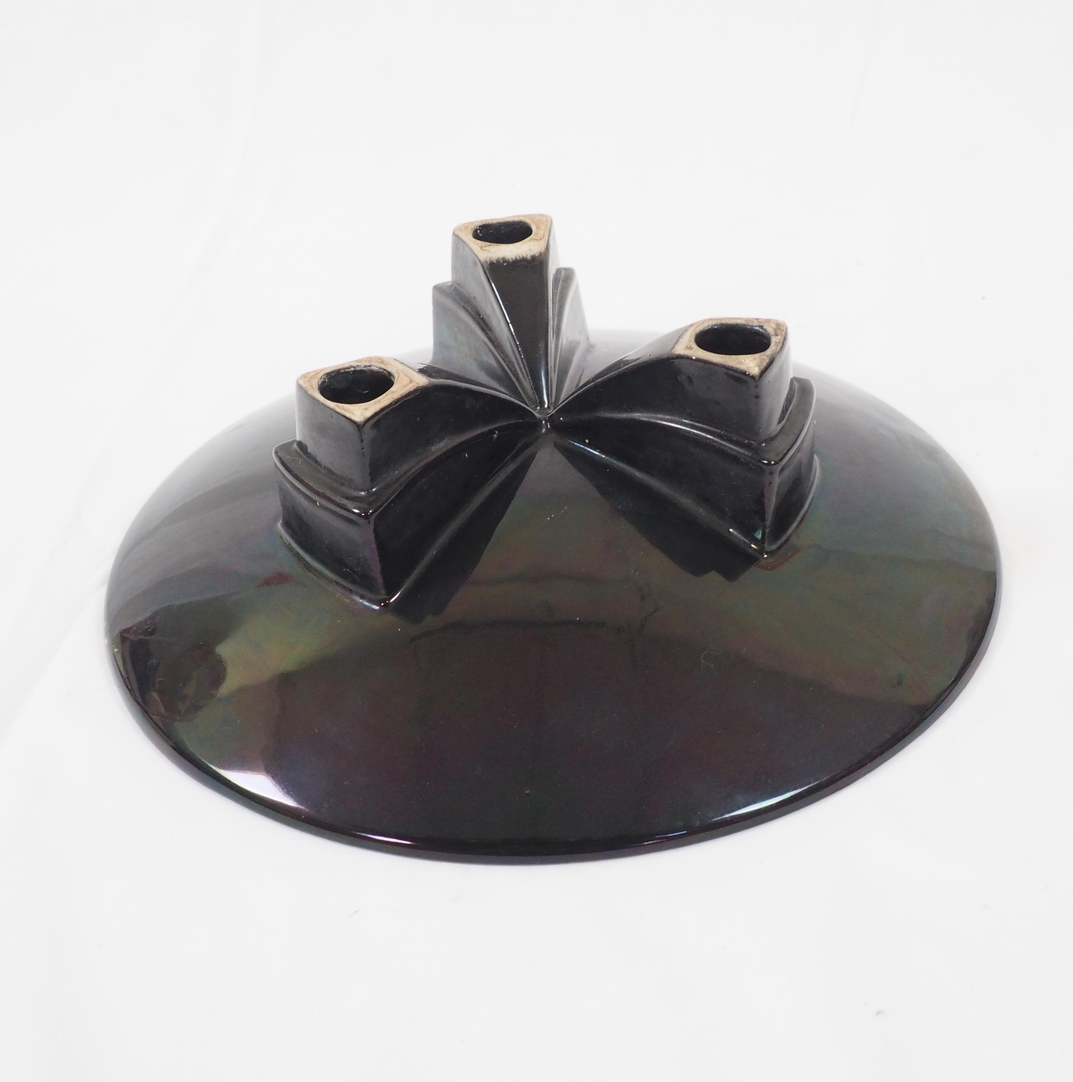Art deco tripod dish