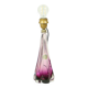 Purple Crystal Table Lamp Val Saint Lambert 1960s