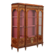 Bibliothèque ancienne en bois de violette et bronze, XIXe siècle