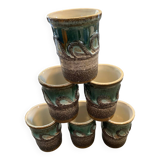 Set of 6 Strehla Keramik cups
