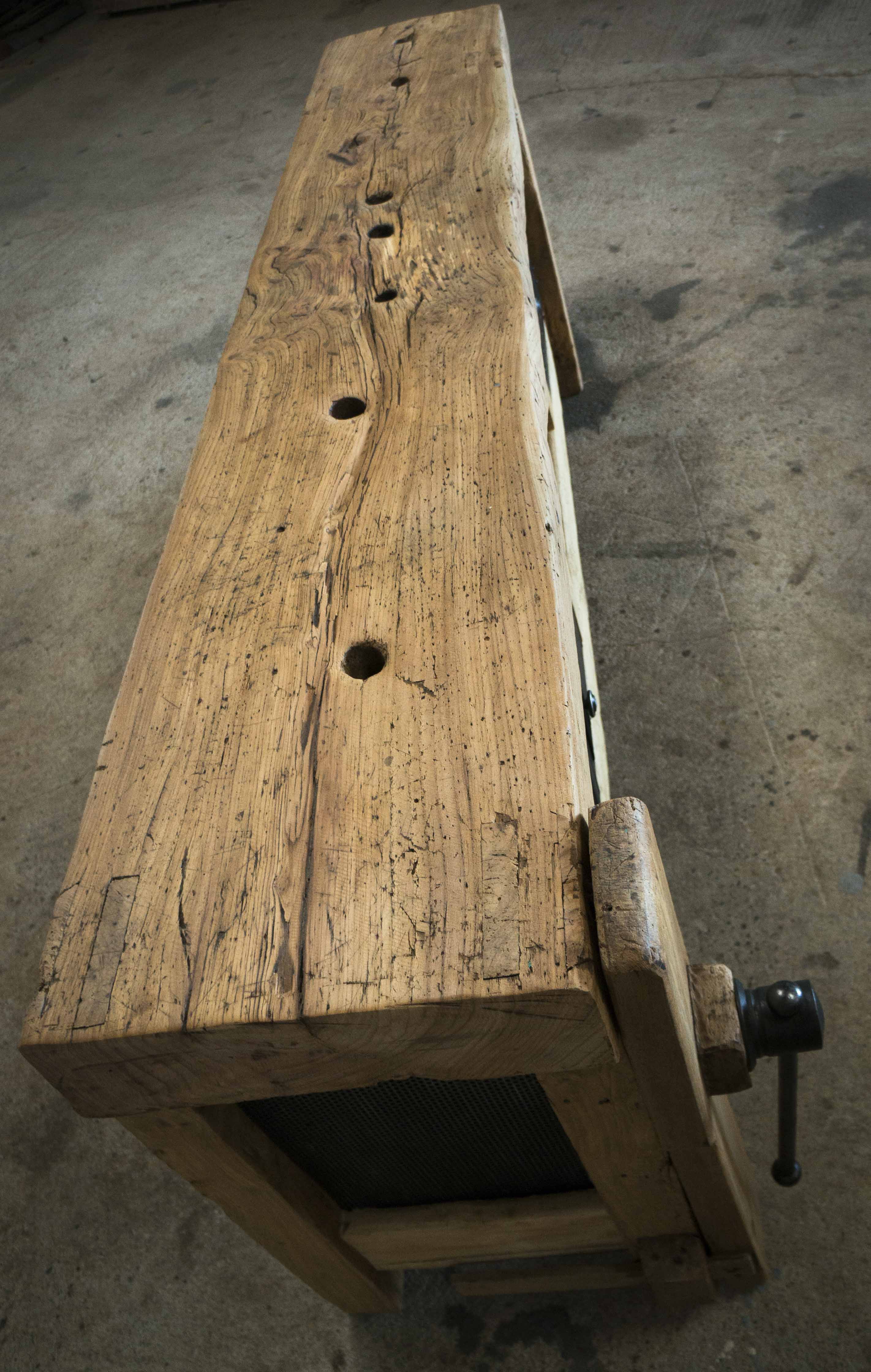 Old carpenter's workbench restored