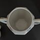 Tea set six cups Limoges porcelain floral decoration