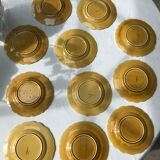 Dessert plates Majolica barbotine