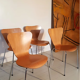Série de 4 chaises scandinaves