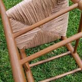 Chaise bois et paille