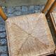 4 chaises de cuisine en bois massif paillées