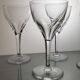 6 Val Saint Lambert crystal wine glasses model Nestor