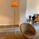 Lampadaire corde tripode vintage