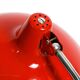 Original red Kaiser Idell metal table lamp model 6786 from the 1960s