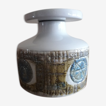 Ceramic box/pot, design Kai Kristiansen for Royal Copenhagen, Denmark, circa 1960