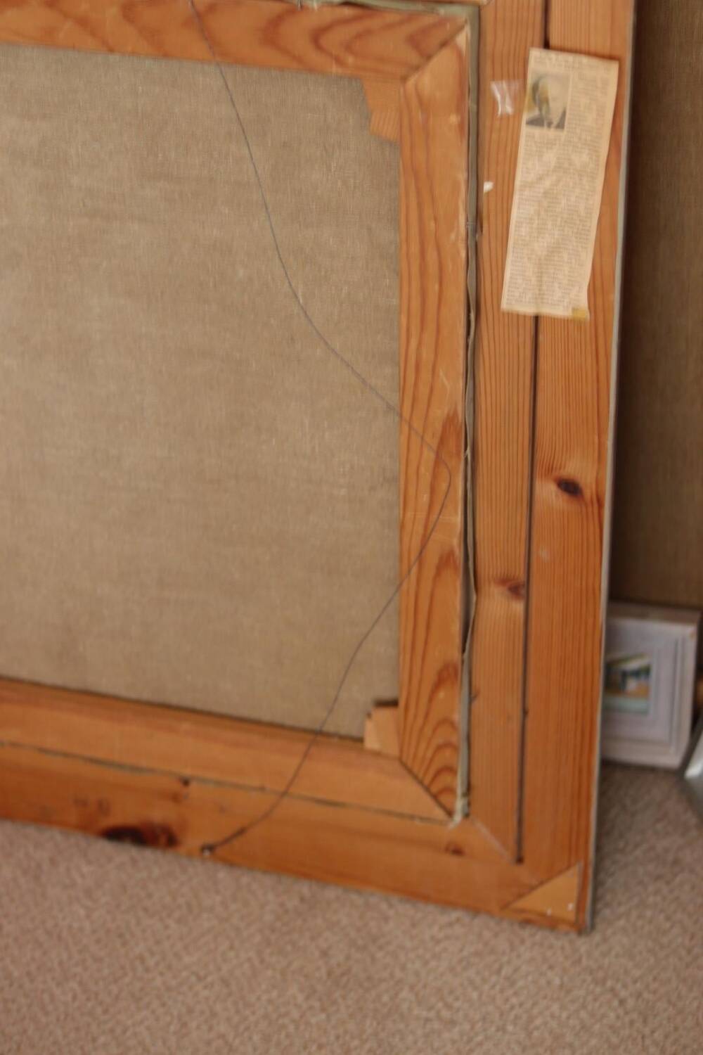 Original Mid Century Swedish Oil on Canvas – “Pine Forest” by Frans Be