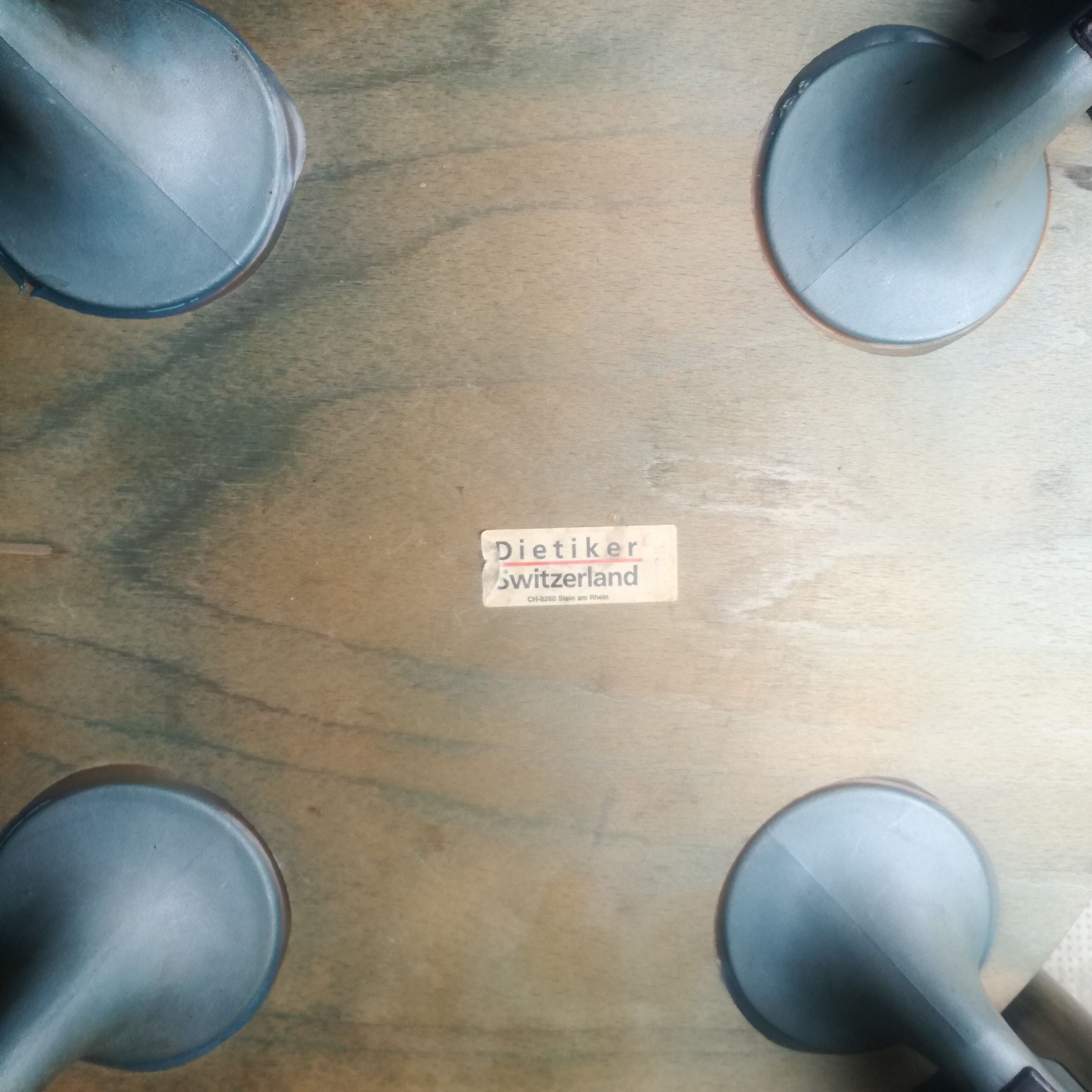 Set of 4 Bruno Rey chairs for Dietiker