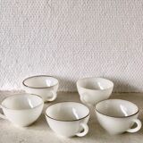 Set of 5 cups Arcopal model Harlequin
