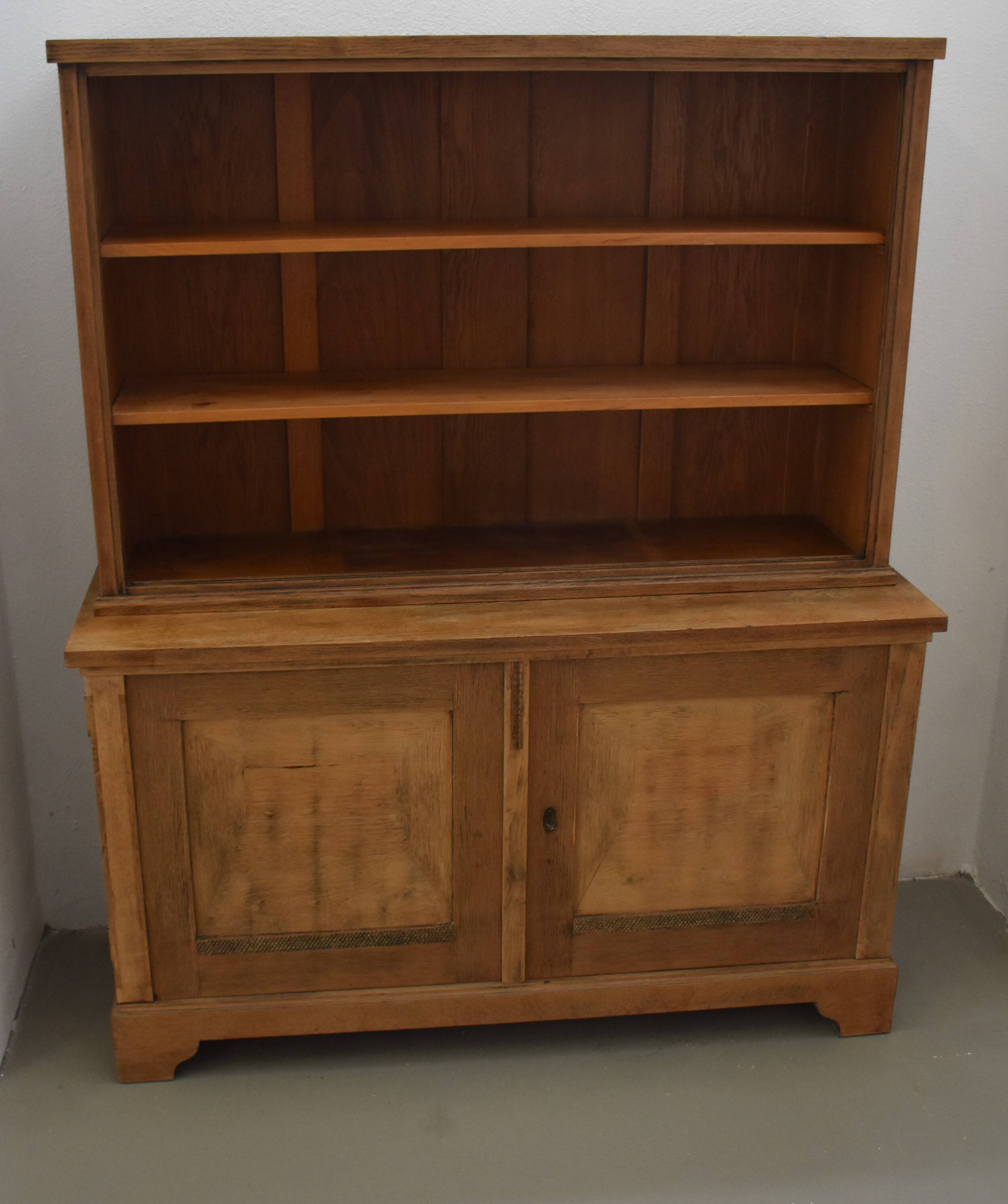 Vintage Oak Cabinet Showcase