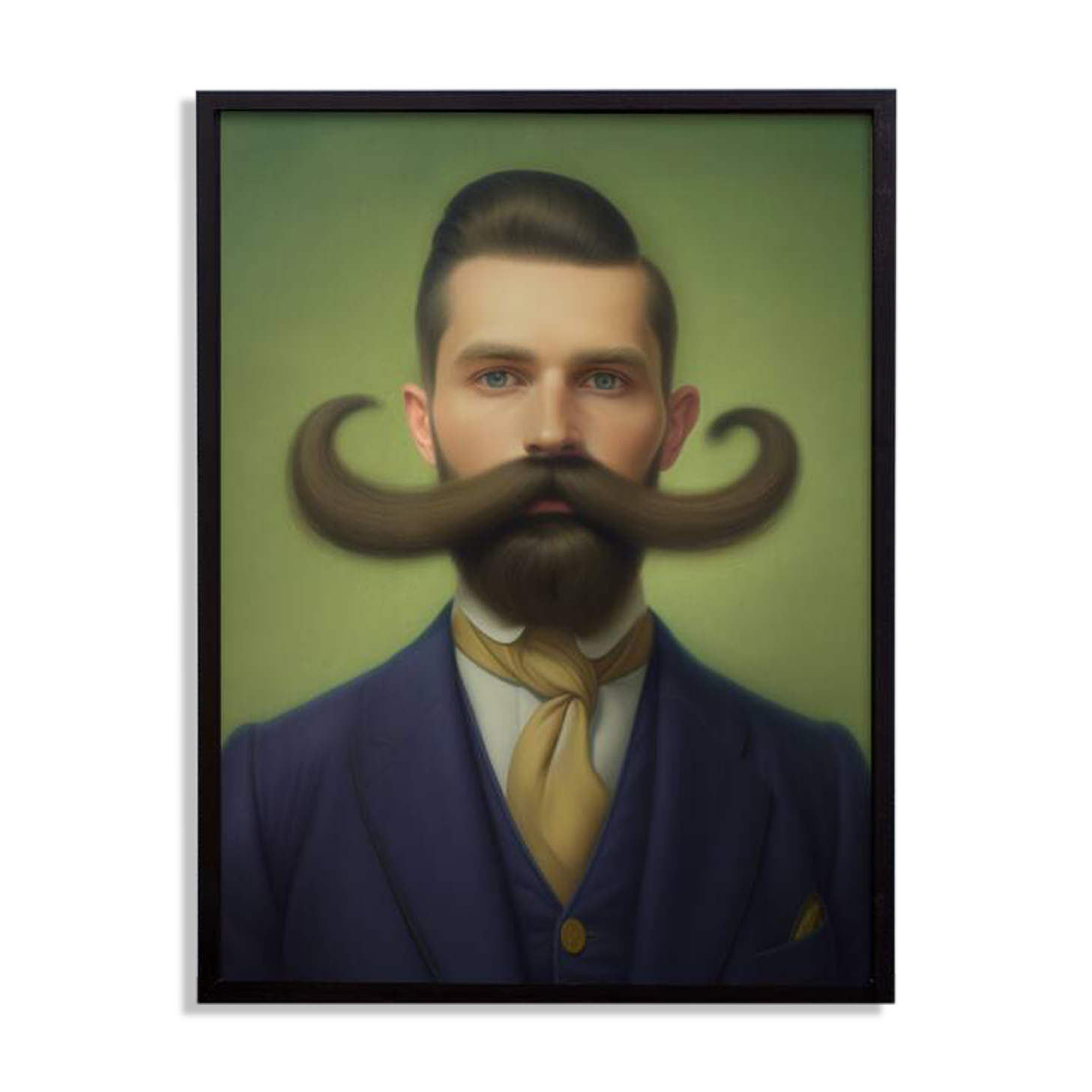 Old portrait - series "The Moustachioed Ones"
