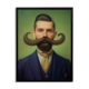 Old portrait - series "The Moustachioed Ones"
