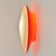 Oval wall lamp Artemide Italy design Patrick Jouin orange and white.