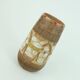 Italian mid century vase fratelli fanciullacci horse sgraffito decor rare glaze variation